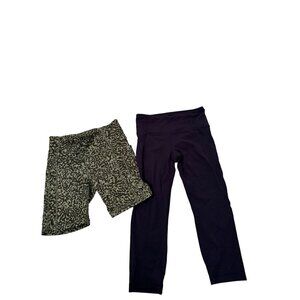 Athleta women's navy and green shorts size small